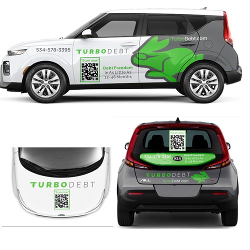 Kia Soul Car Wrap Design for Hot Fintech Startup Ontwerp door Anugerah ilahi