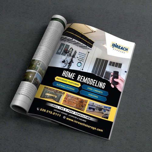 Full Page Magazine ad for Home Remodeling + Additional design consulting work Design réalisé par abirk1