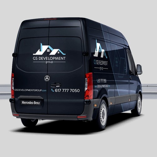 Mercedes Van wrap for an upscale real estate developer Design by Art Mahno ✔