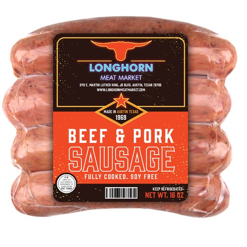 Smoked Sausage Label Design by Manthanshah