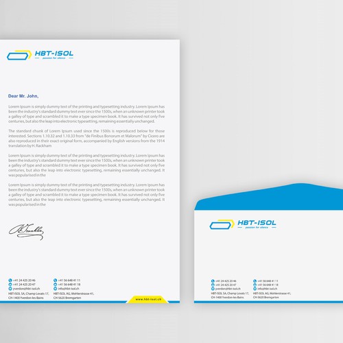 Design Implement the new logo on all our business papers di Dipenshah