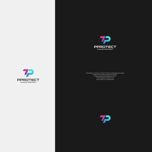 PPROTECT (Phone protect logo) (mobile cases and screen protectors) Design by Shahzaib Designer