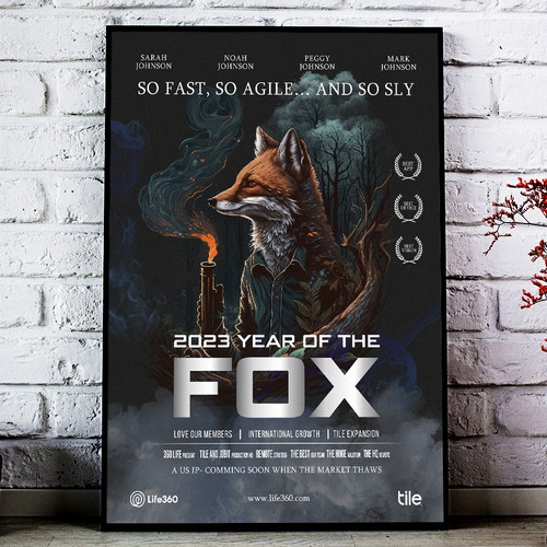 Life360 2023 Year of the Fox Poster Design by Sketch Media™