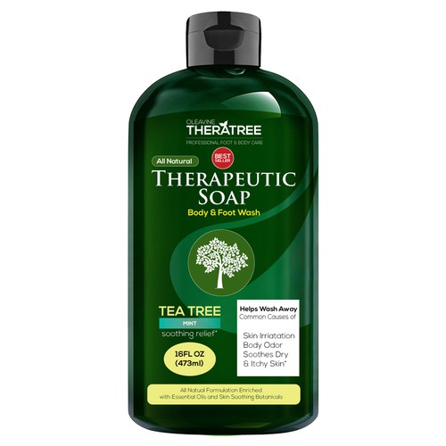 Create a Winning Product Label for our Tea Tree Body Wash!! Design réalisé par Technotecdesign