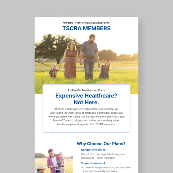 Cattle Raisers Insurance - Association Plan Announcement Eblast