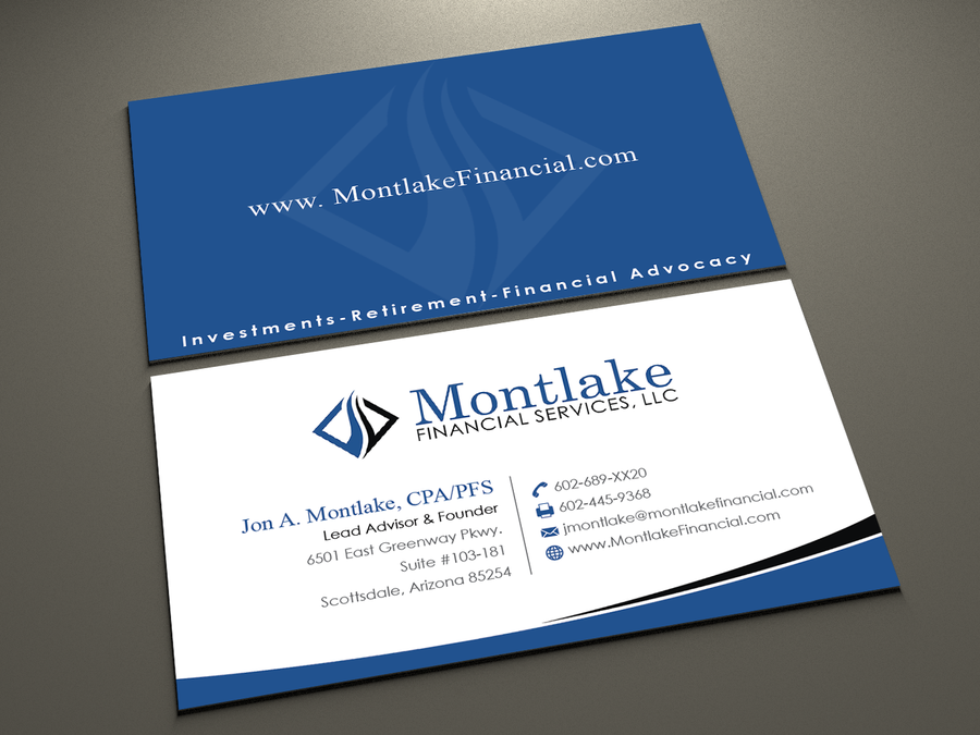 Business card needed for startup registered investment adviser