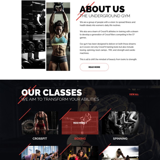 Create a crazy graffiti themed website for a crossfit box | Web page ...