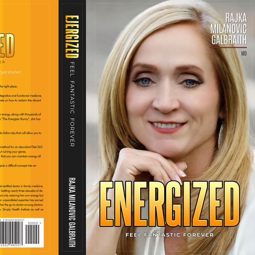 Design a New York Times Bestseller E-book and book cover for my book: Energized Design by Max63
