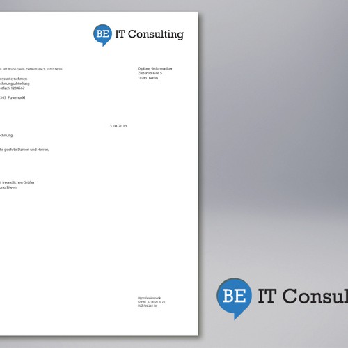 Stationery für BE IT Consulting デザイン by pulunx_19