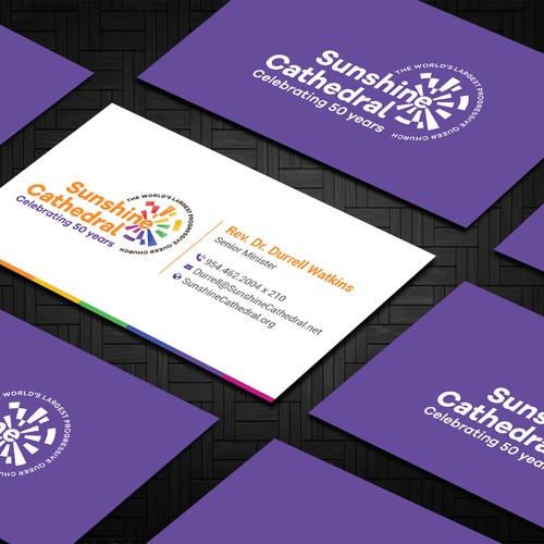 Business Card for Growing Progressing LGBTQ Church Design by Taaiebah