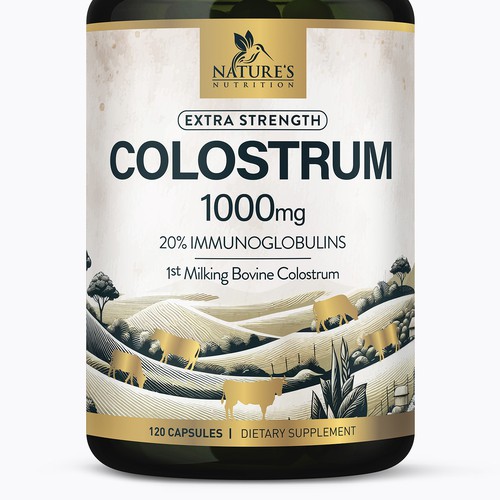 Powerful, Colostrum Design Needed for Nature's Nutrition Design by FreshApple@Michelle