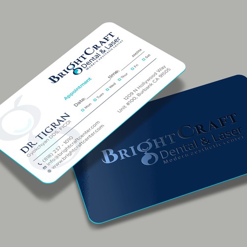 Modern Dental and Medical SPA business card Design por RENEXIT