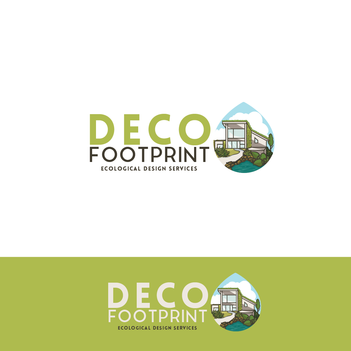 Footprint logo with the title 'deco footprint'