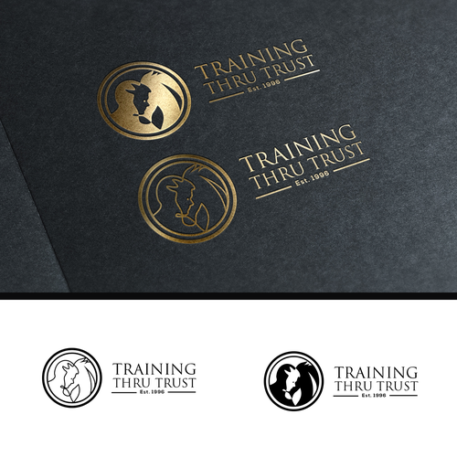 Looking for a simple but powerful horsemanship/horse trainer logo Design réalisé par Bishusal Studio™