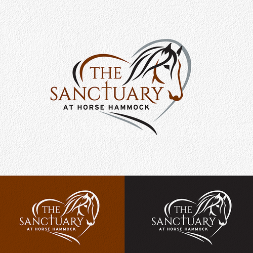 Elegant Horse Sanctuary Logo That Pulls On Your Heart Strings Design by Painted Pony Studios