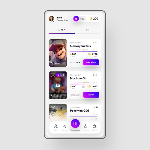 TORNO Contest: Designing the Ultimate Gaming App Home Screen Design by Minimal D