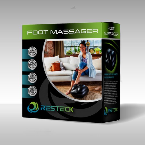 "FOOT MASSAGER Needs A POWERFULL Box Design" Design by DSB Graphic Design