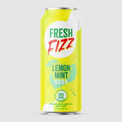 Fresh Fizz Soda Label Design by Leoxgfx