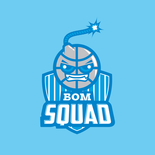 Create a fun company basketball team logo - Bom Squad | Logo design contest