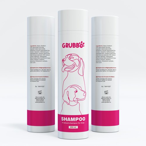 Design label for dog shampoo Design réalisé par interaksi