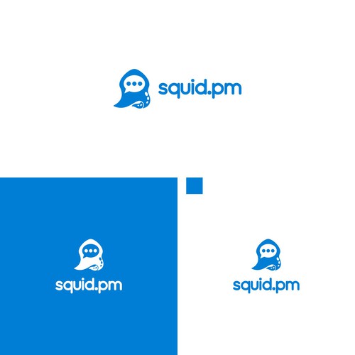 Design a squid logo for a messaging app/website/social network Design by DJstudio