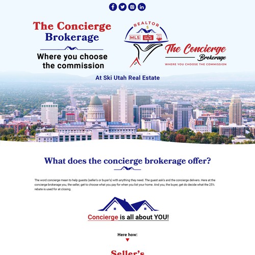 The concierge brokerage website Réalisé par Atul-Arts