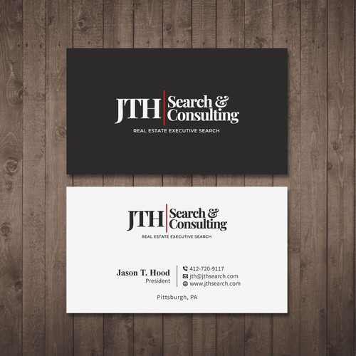 Business Card Design for Executive Search Firm Design by Tcmenk