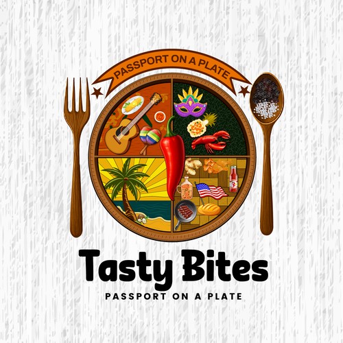Design a Bold, Soulful Logo for Tasty Bites – Caribbean Meets Southern Comfort Design by TA Shorif