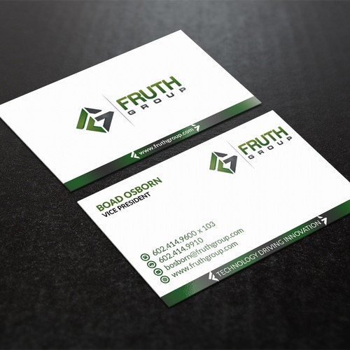 New High Tech Business Cards for High Tech Company Diseño de Nuhan Enterprise IT