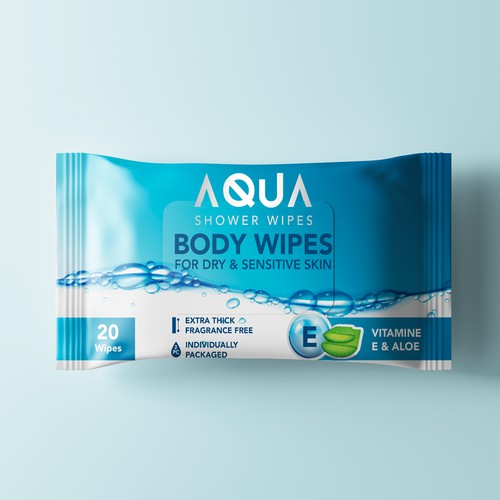 AQUA SHOWER WIPES :D Design by MeDesign✦