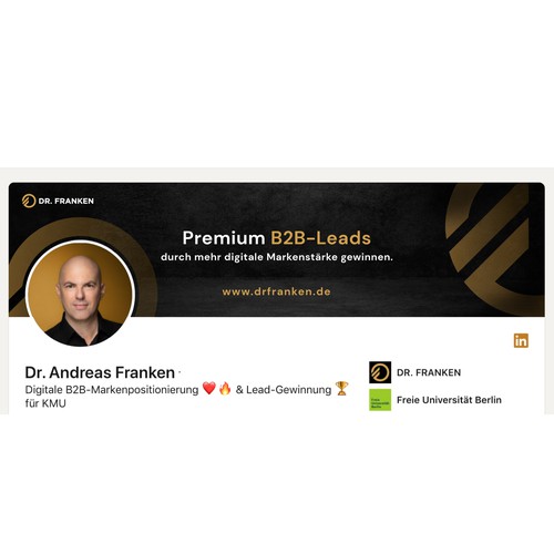 LinkedIn Header Image | B2B digital brand positioning and lead generation consultant Design by Anturium