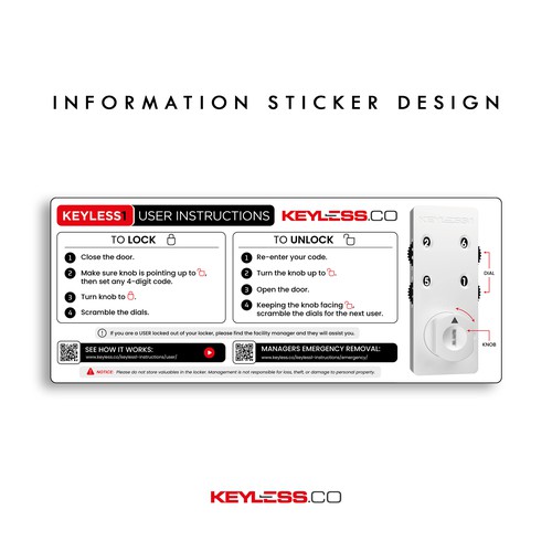 User Instructions for technology item Design by JanuX®