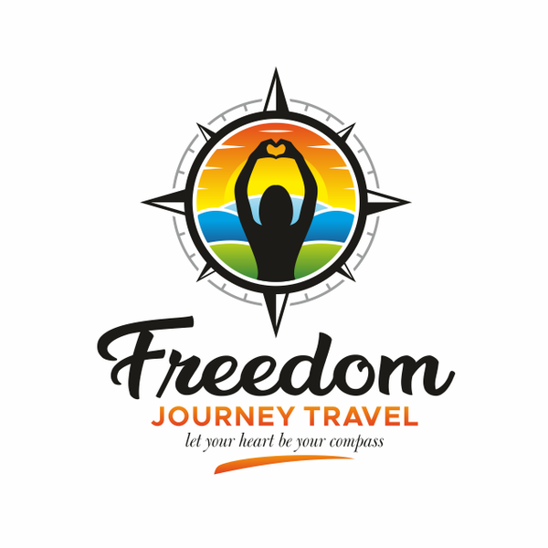 Design by Syabila titled "Freedom Journey Travel"