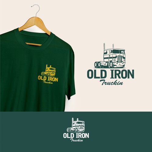 Vintage old school trucking Restoration and apparel brand Design by Heartmodjo