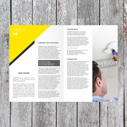 Create a company profile brochure Design by Barinix