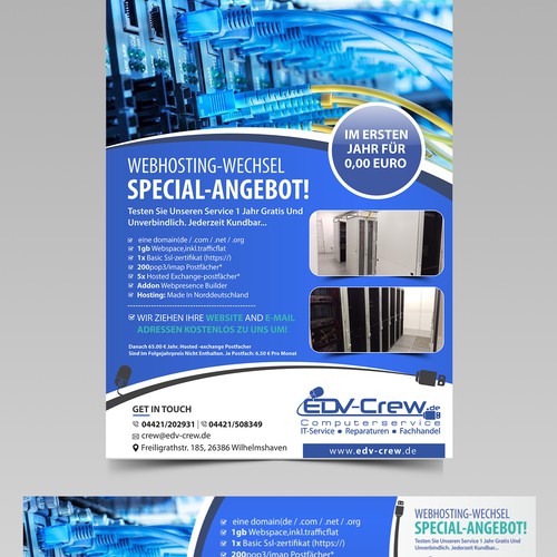 Postal, flyer o impreso propuesta en el concurso por FuturisticBug