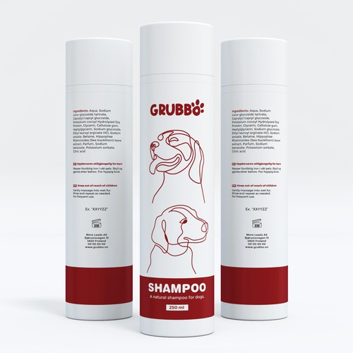 Design label for dog shampoo Réalisé par interaksi