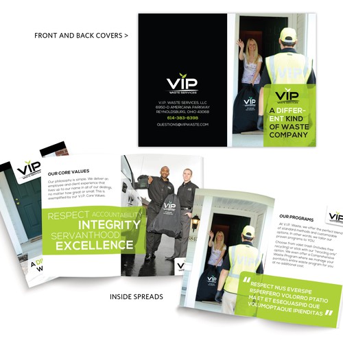 Simple Booklet for Unique Waste Company.-ontwerp door designer_sarah