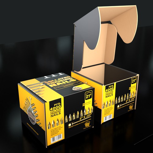 Dare to Impress: Design a Modern and Sleek Nail Box Packaging Design by ANGEL PackLab