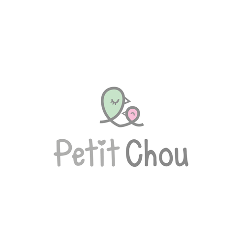 Challenge: design standout logo for Petit Chou, maker of ring sling baby carriers Design by Innichka