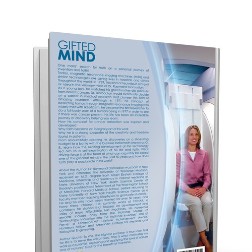 Autobiography book cover for the inventor of the MRI Design by Marco Jan