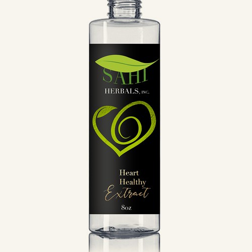 Bottle Label design for Heart healthy extracts | Product label contest