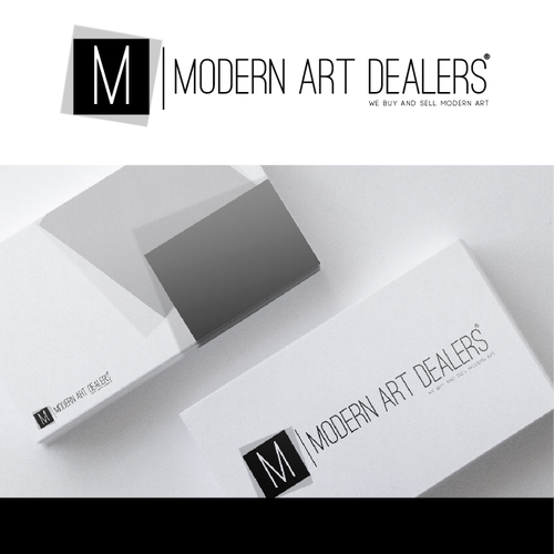 Create a MODERN logo and business card for a fine art gallery specializing in modern art Design by Litoss