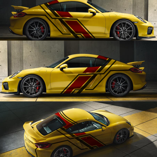 Porsche gt4 race car | Car, truck or van wrap contest | 99designs