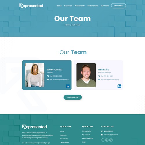 Designs | Sleek, modern website for executive recruiting business | Web ...
