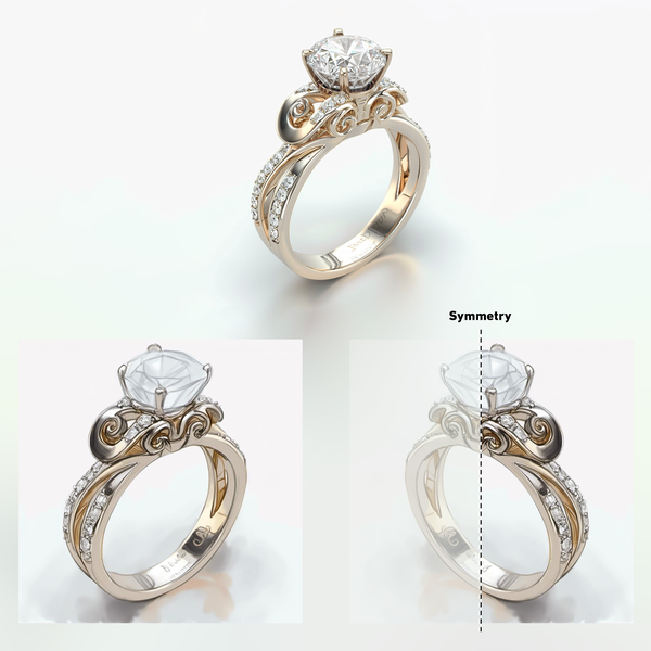 Sketch to jewelry Render 3d