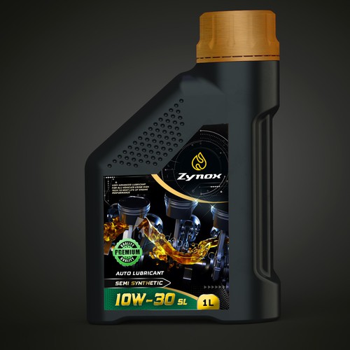 auto lubricant label design | strong , modern and powerful Design by Joe Ladislaus