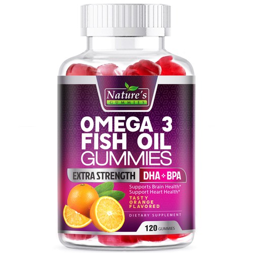 Design Tasty Omega 3 Fish Oil Gummies Design needed for Nature's Gummies por agooshe