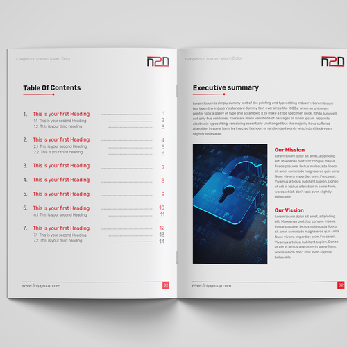 Word template Design by Mindshift Design