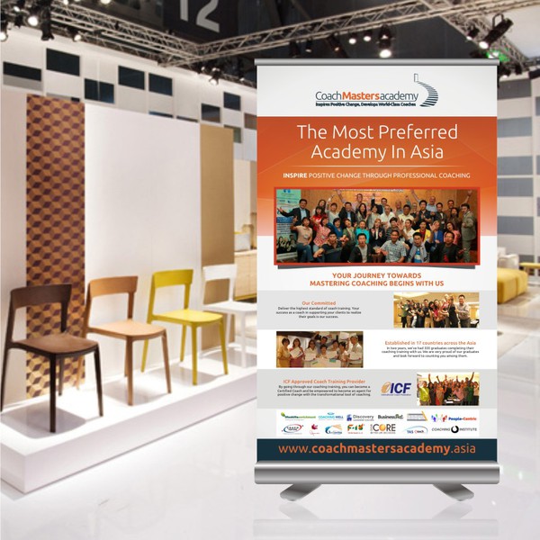 Roll-up Banner Signage for Coach Master Academy